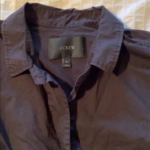 Cotton black pullover dress, hits below the knee